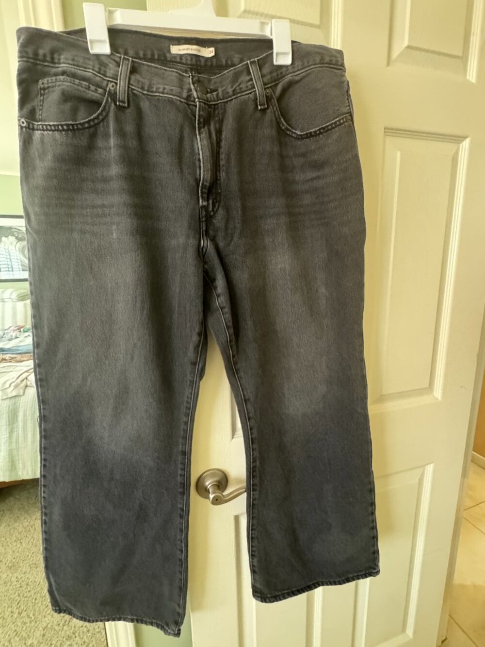 Levi's '94 Baggy Bootcut Jeans - Washed Black/Charcoal - Size 34